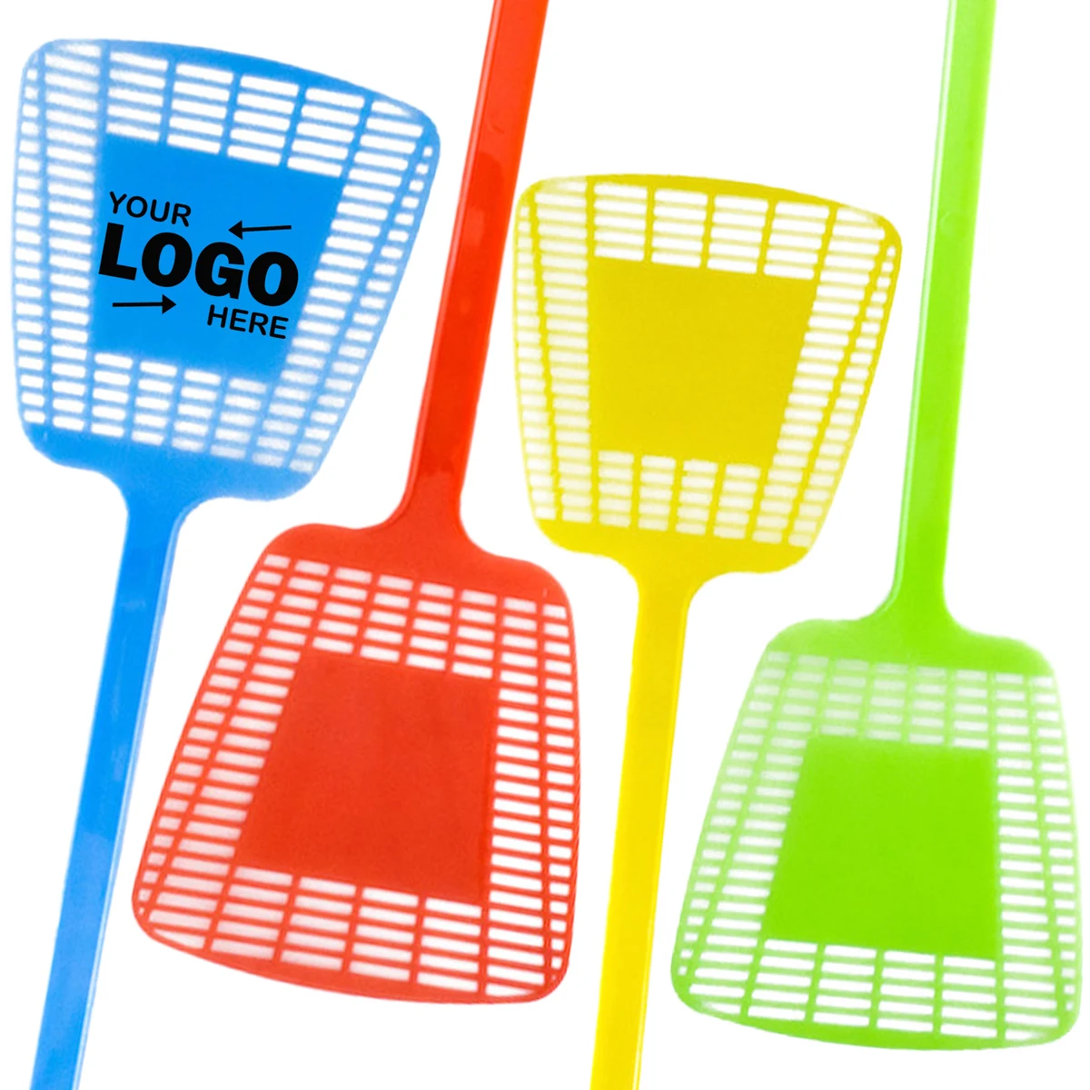 Custom Logo Multicolored Plastic Fly Swatter 1