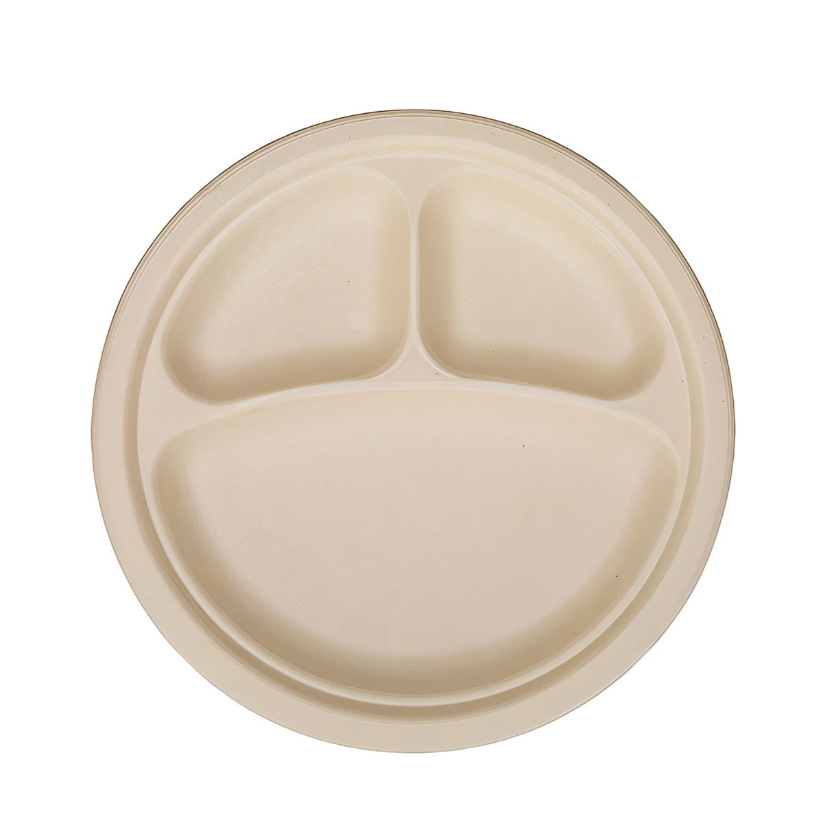 3-Compartment Round Paper Plates 1