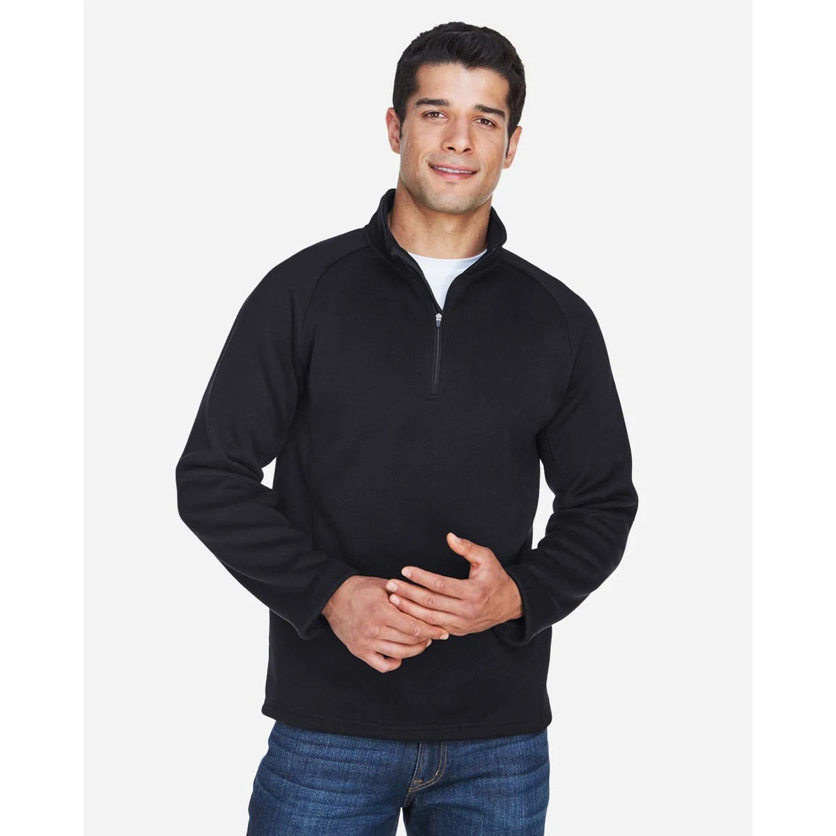Unisex Bristol Sweater Fleece Quarter-Zip Pullover - DG792 1