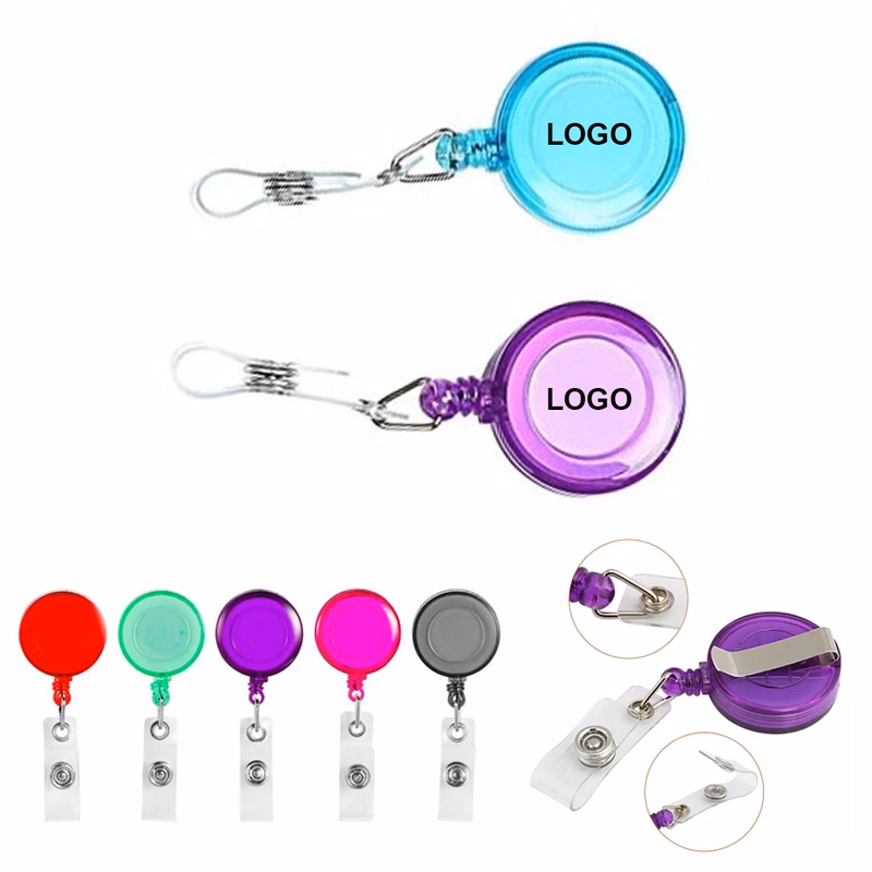 RoundRetractable Badge Holder