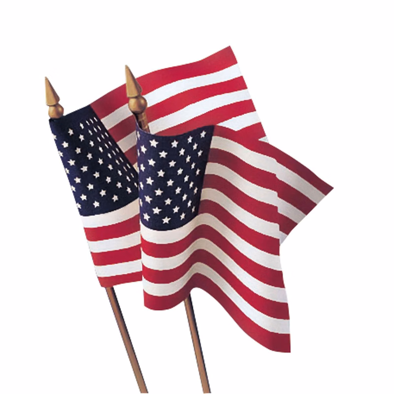 8" x 12" No-Fray Mini U.S. Flag