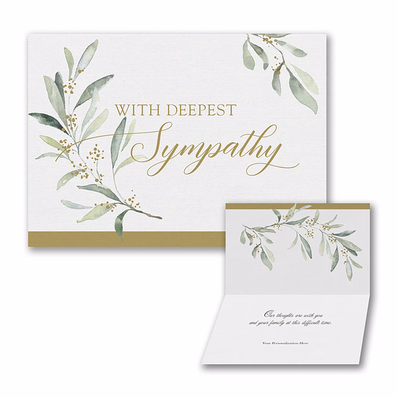 Sympathy Greenery Card