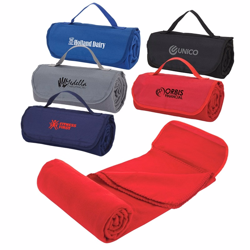 Customizable Double-Sided Fleece Outdoor Picnic Mat & Blanket