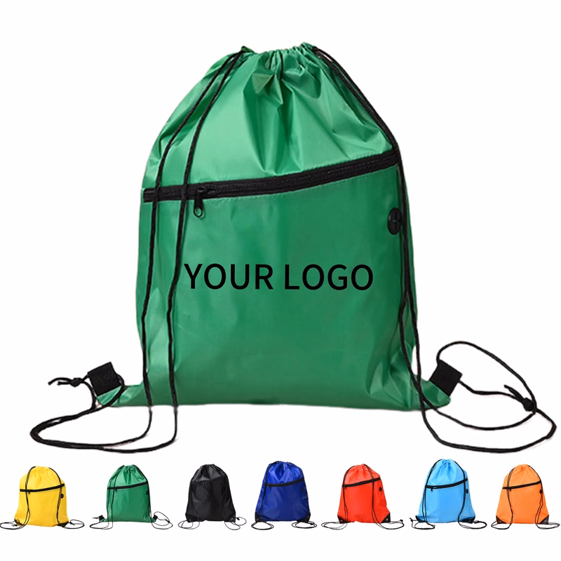 Waterproof Drawstring Backpack Polyester Practical for Hiking Beach