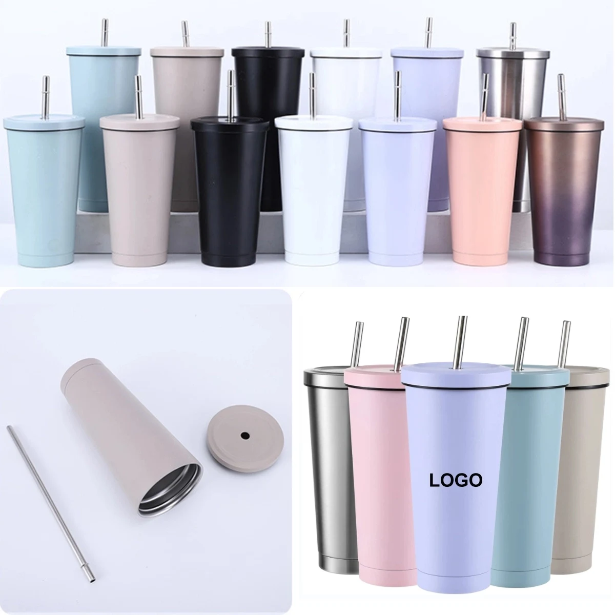 25Oz Insulated Stainless Steel Iced Coffee Tumbler 1