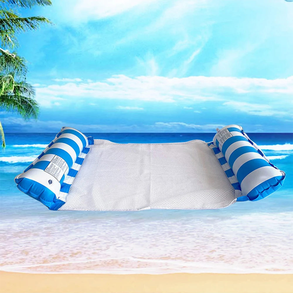 Striped Inflatable Floating Bed 1