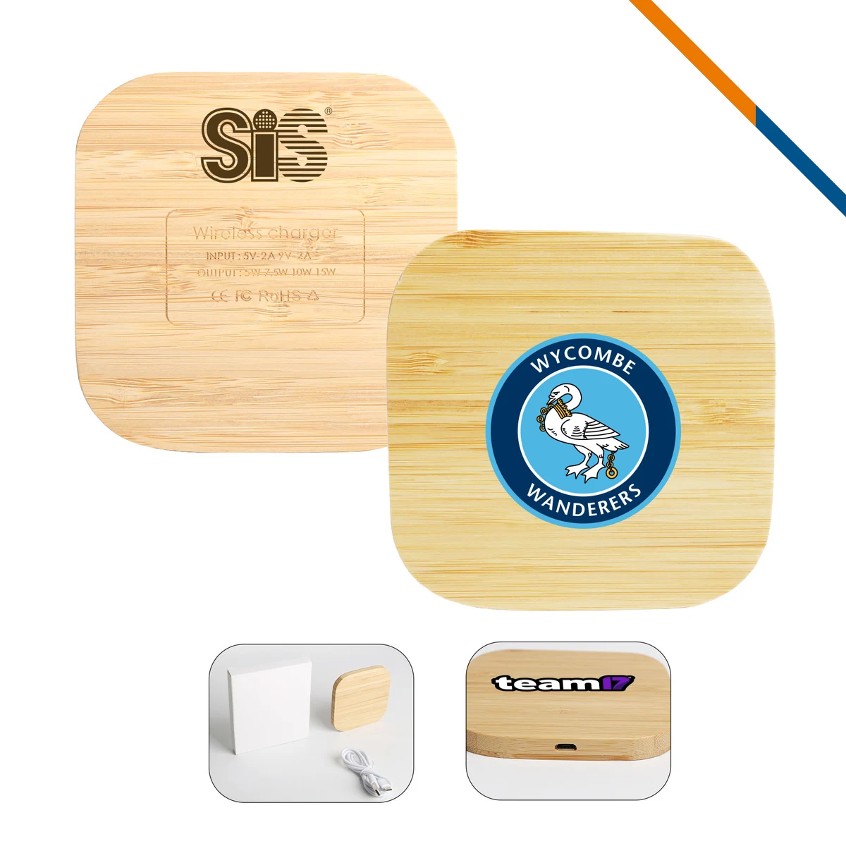 Angulum Bamboo Wireless Charger 1