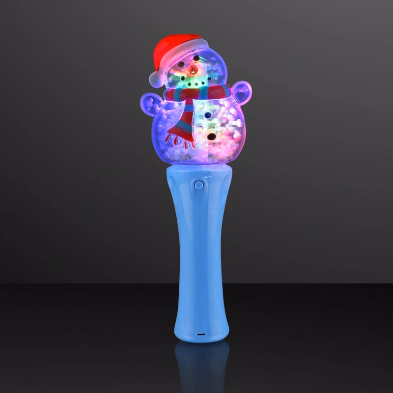Cute Snowman Light Toy, Deluxe Spin Wand