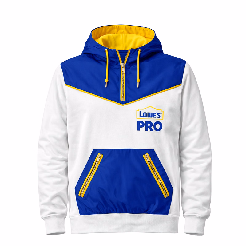 Color Block Quarter Zip Hoodie