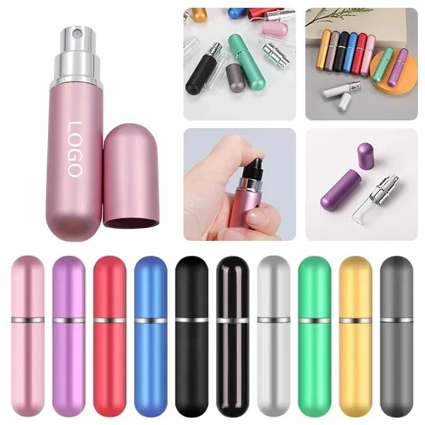 Multicolor Refillable Perfume Bottle with 5 mL Travel Size 1