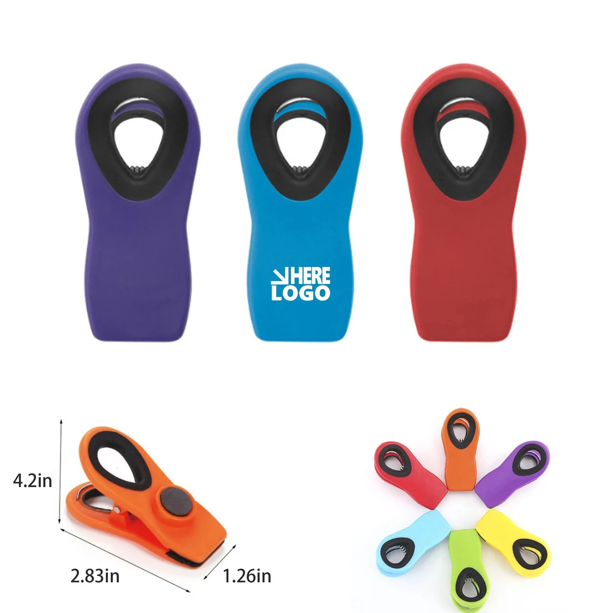 Bag Clips With Magnet MOQ 30pcs 1
