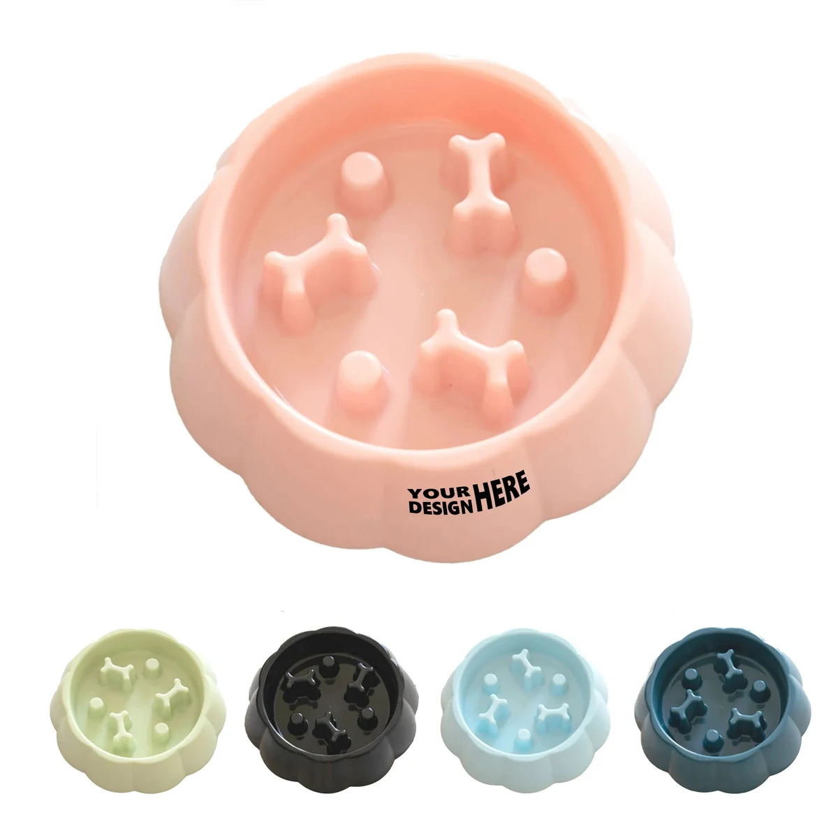 Anti-Spill Slow Feeder Anti-Choke Pet Bowl 1