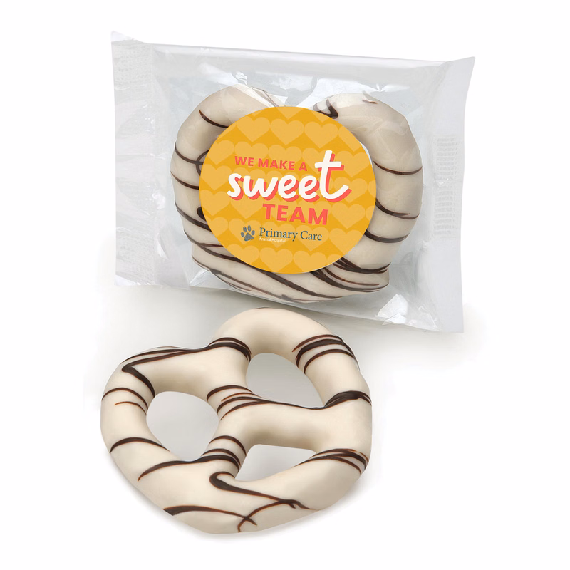 White Chocolate Dipped Pretzel