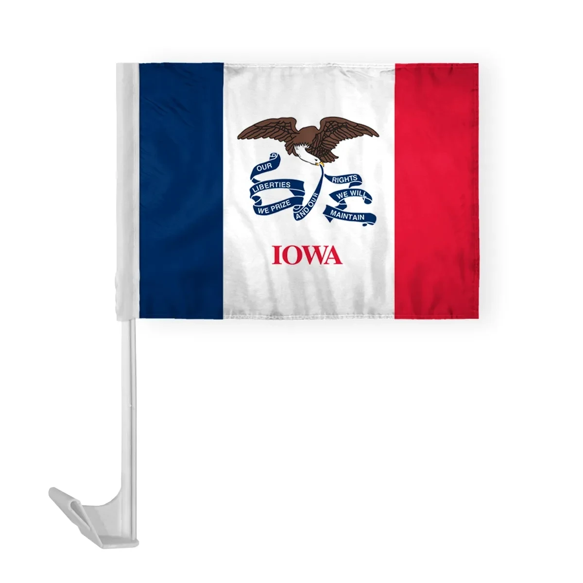 12"x16" & 10.5"x15" Iowa Car Flags 1
