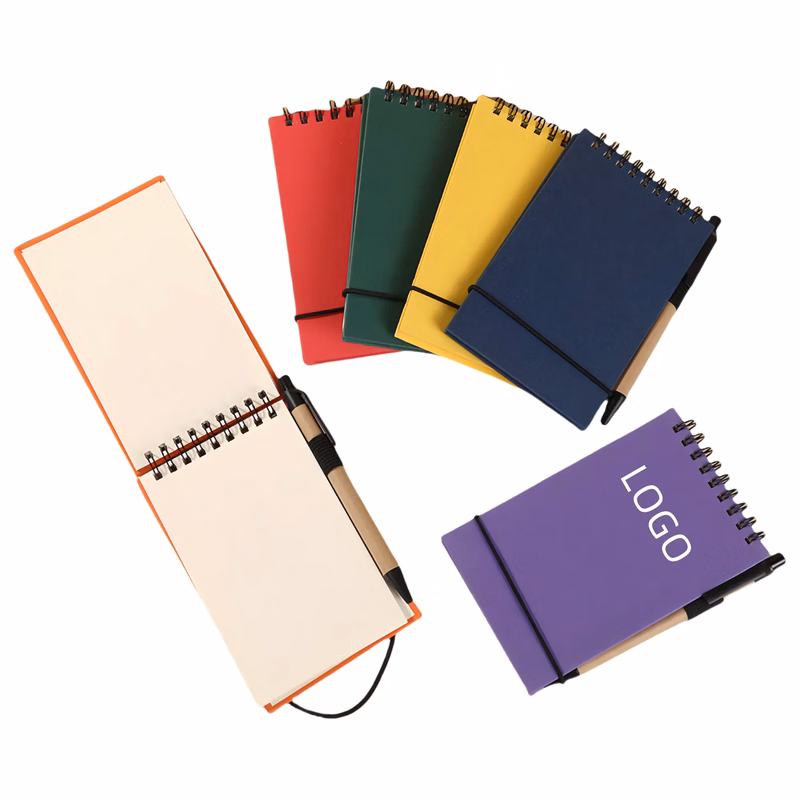 Mini Flip-Up Pocket Notebook With Pen