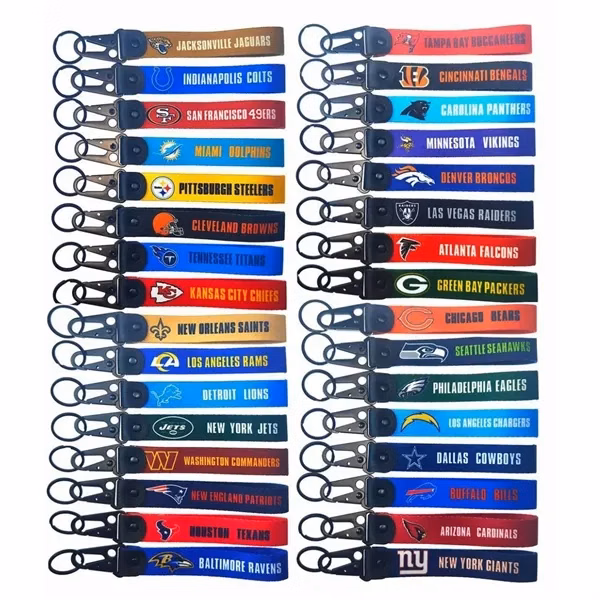 Custom 7.87 Inch Nylon Woven Tactical Keychain Heavy Duty Metal Clip — Team Gear