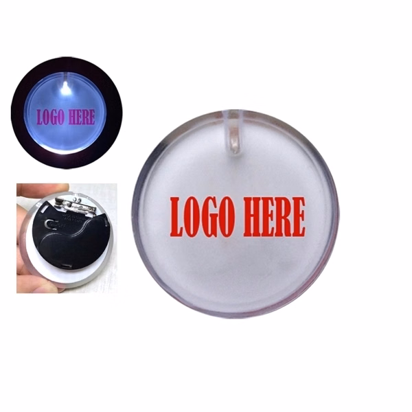2" Light up Lapel Pins