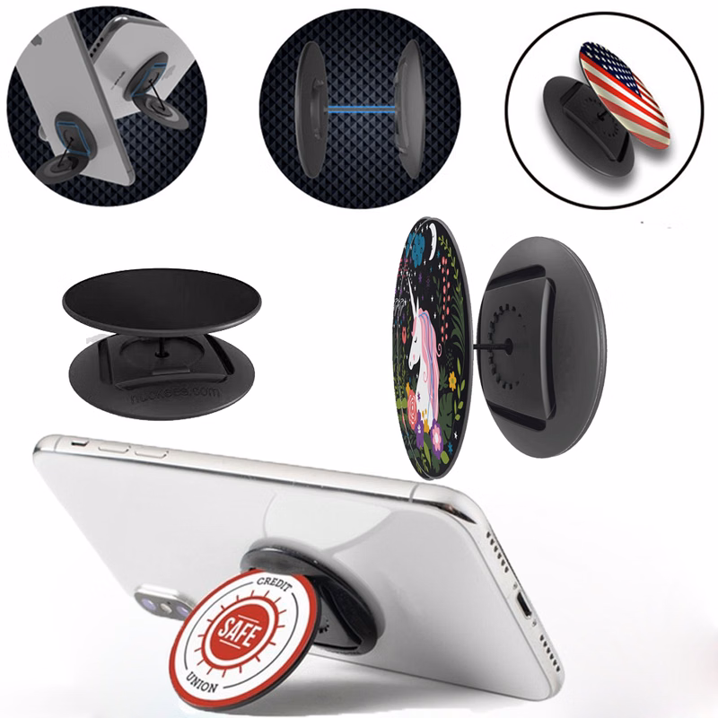 Round Phone Stand and Grip Holder