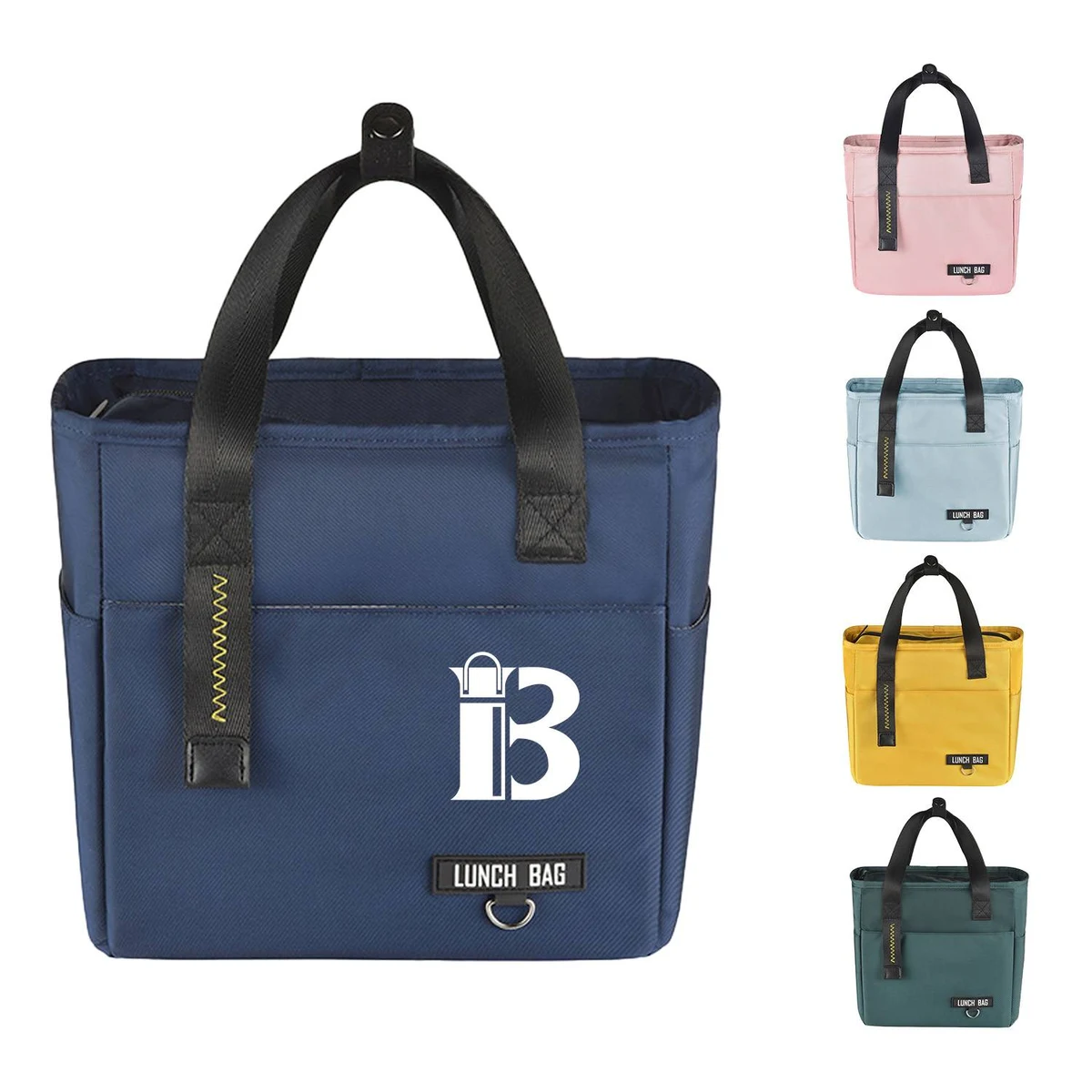 Nylon Portable Zipper Thermal Oxford Lunch Bags 1