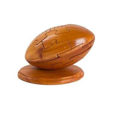 Unique Mahagany Foot Ball Puzzle 1