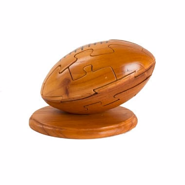 Unique Mahagany Foot Ball Puzzle
