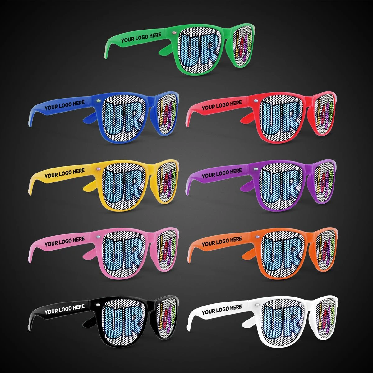 Colorful Billboard Sunglasses with printed lenses 1