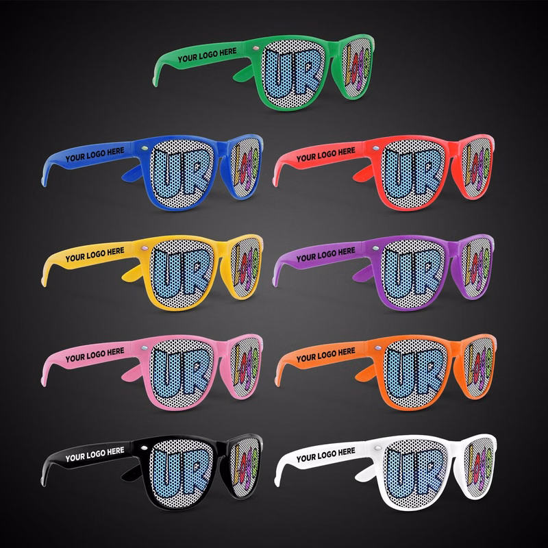 Colorful Billboard Sunglasses with printed lenses