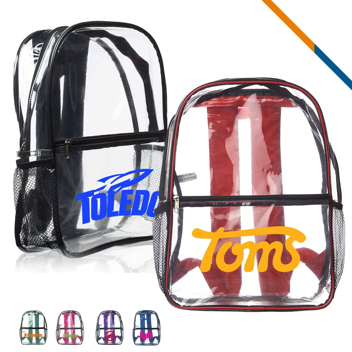 Leith Clear Backpacks 1