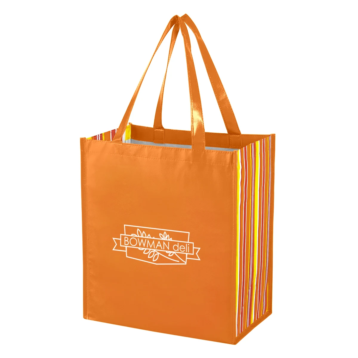 Shiny Laminated Non-Woven Tropic Shopper Tote Bag 1