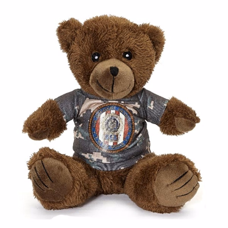 8" Cecillia Camo Bear