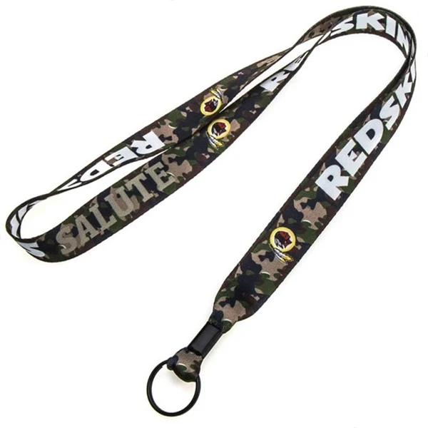 Custom 3/4" Dye-Sublimated Lanyard with Split-Ring Key Attachment — ID Holder 1