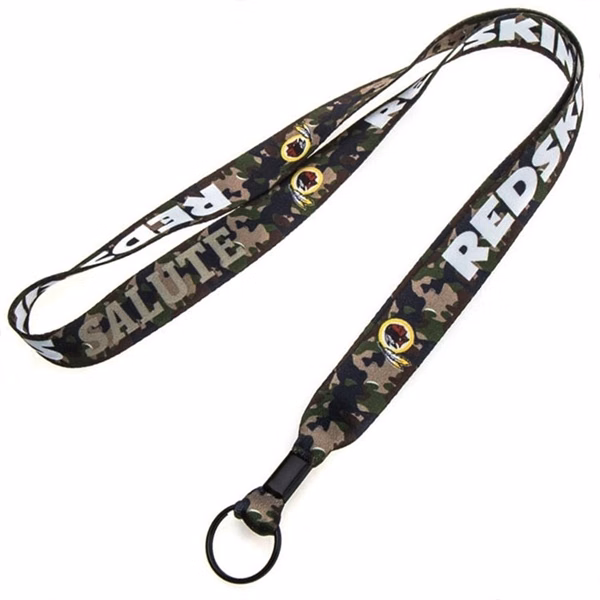 Custom 3/4" Dye-Sublimated Lanyard with Split-Ring Key Attachment — ID Holder