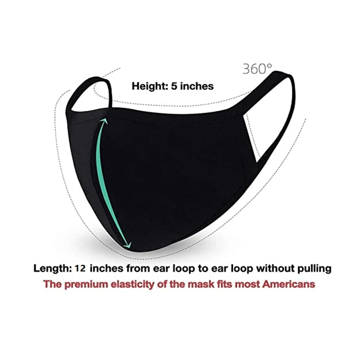 Unisex Basic Style Reusable Washable Facial Covering Masks 1