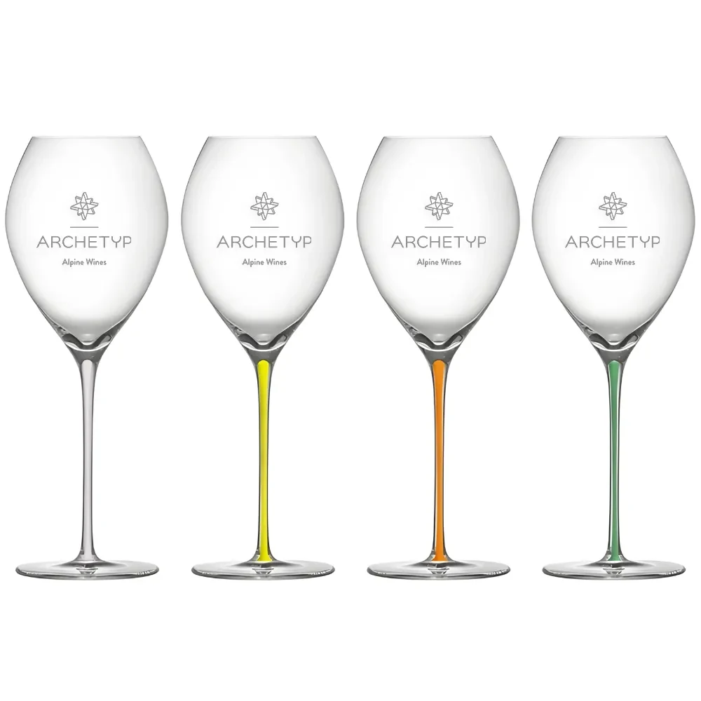 14oz. Colored Stem Champagne Glass 1