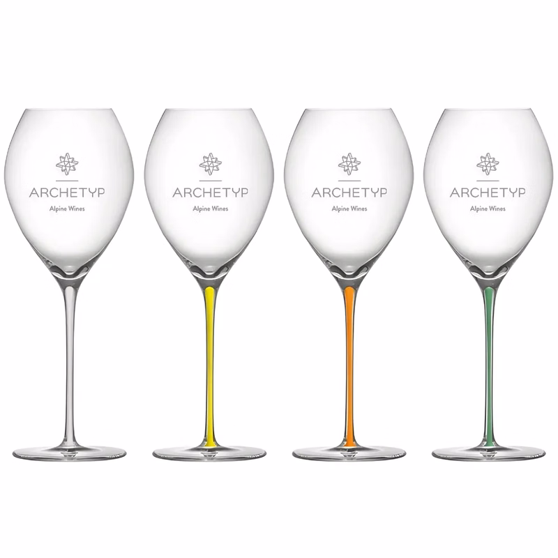 14oz. Colored Stem Champagne Glass