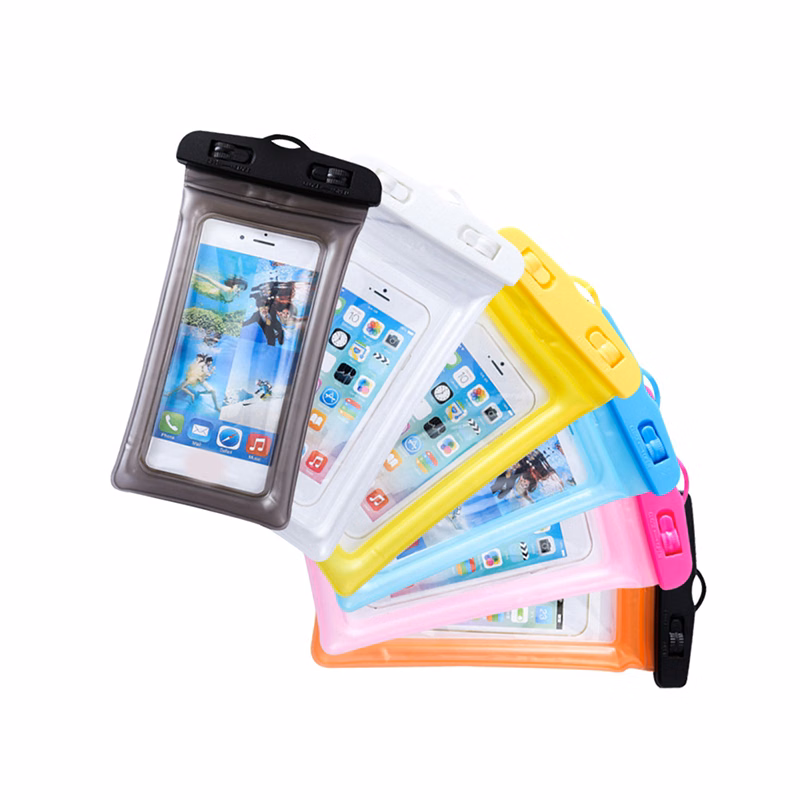 Inflatable Waterproof Cellphone Bag With Neck Cord