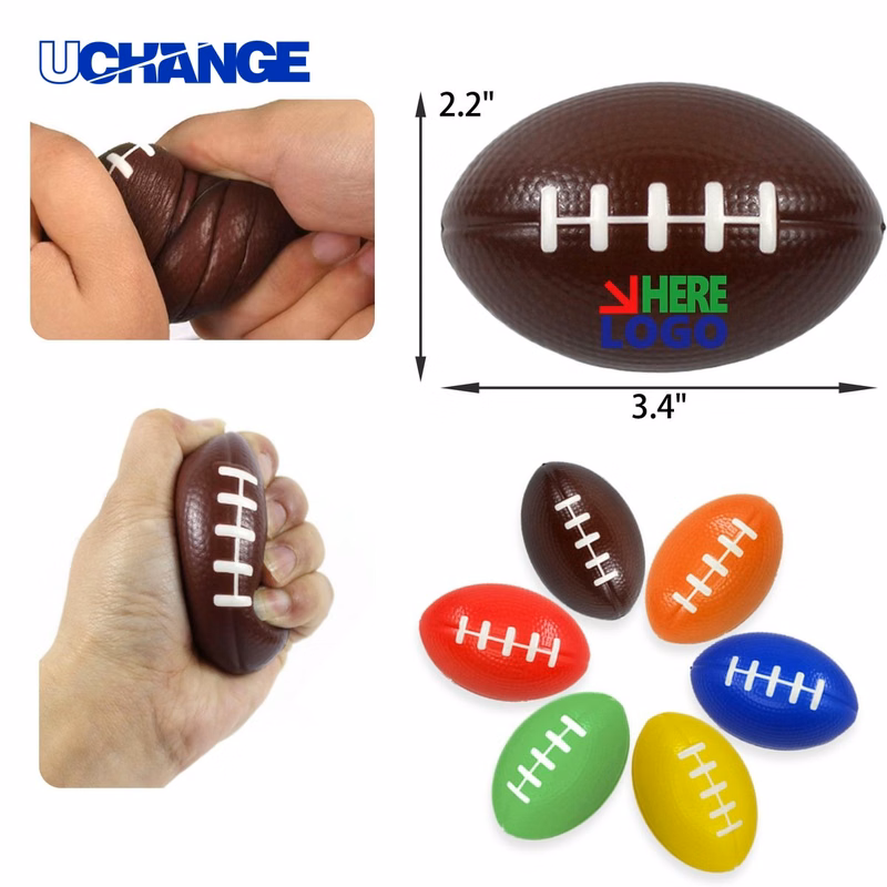 Portable Mini Rugby Stress Ball Toy