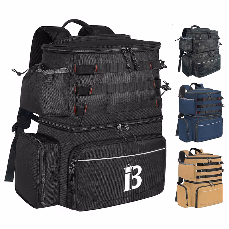 26L Waterproof Fishing Backpack w/ Cooler Compartment