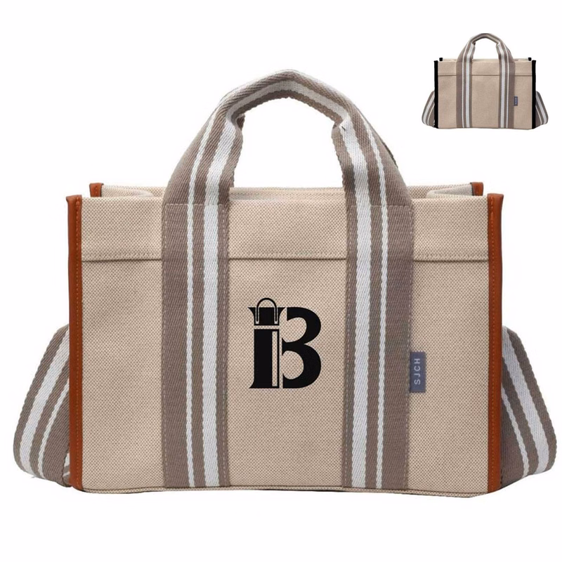 Canvas Tote bag black/brown