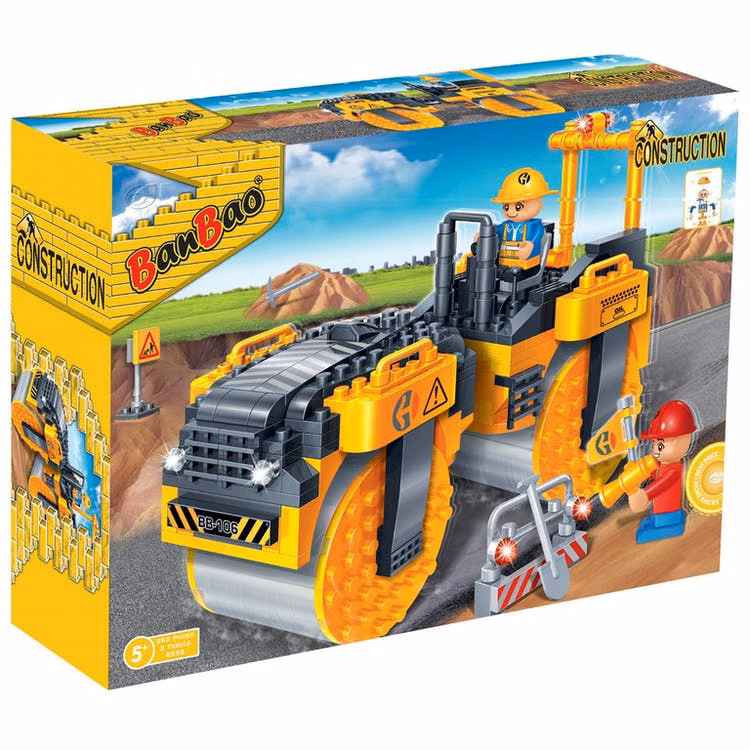 Steam Roller Interlocking Block Sets - 262 Pieces
