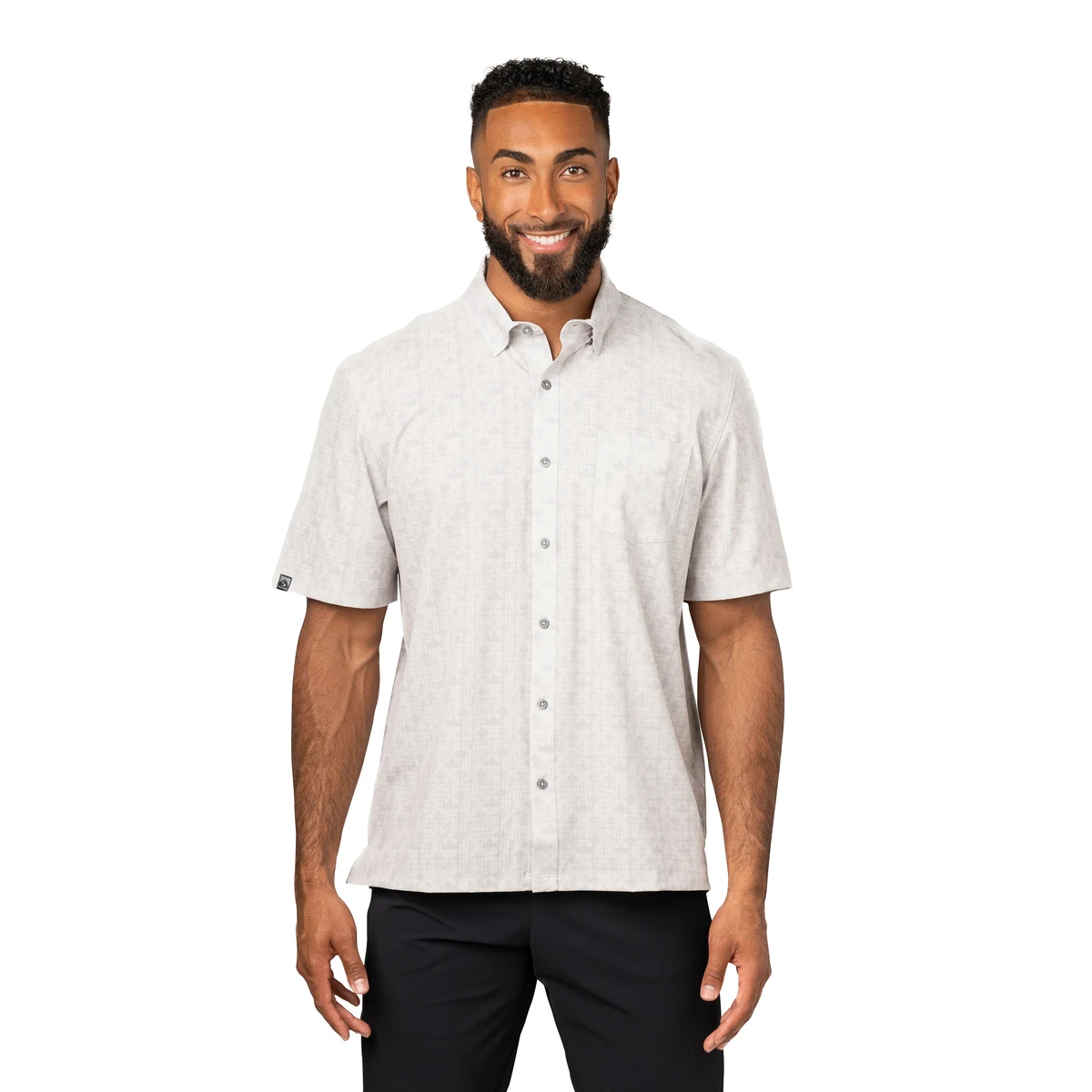 Storm Creek Men's Enthusiast 4-Way Stretch Printed Short Sleeve Outdoor Shirt 1