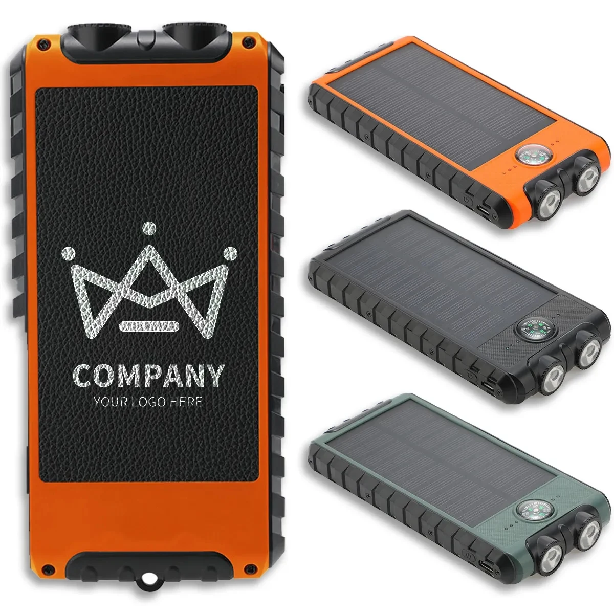 Outdoor Multifunctional Solar Power Bank With LED Light 1