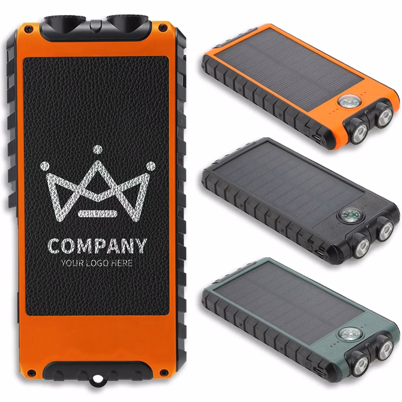 Outdoor Multifunctional Solar Power Bank With LED Light