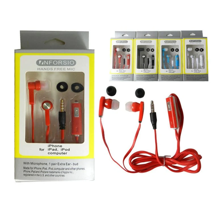 Corded Earbuds - Microphone 3.4' 1