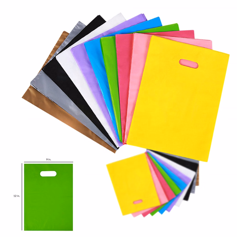 Die-cut Handle Plastic Bag (12''x15'')