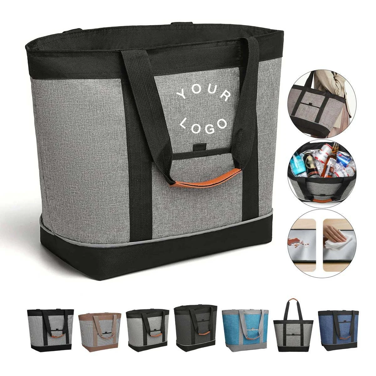 24L Portable Tote Cooler Bag for Picnics 1