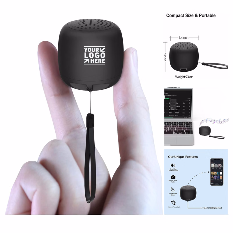 Built in Mic TWS Pairing Portable The Smallest Mini Wireless Bluetooth Speaker