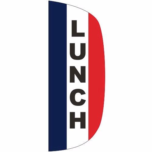 "LUNCH" 3' x 8' Message Flutter Flag