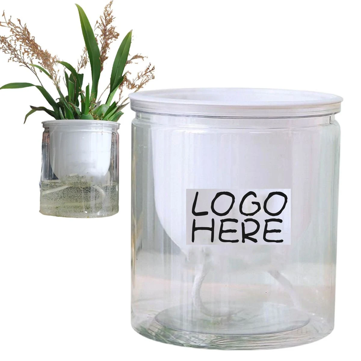 Self-Watering Flower Pot Indoor Planter with Water Reservoir 1
