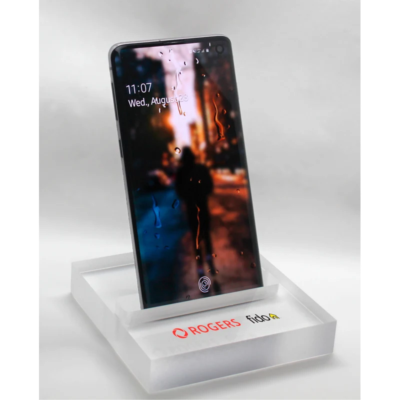 Smartphone Stand Paperweight 3/4" Clear Acrylic Square (4" x 4") Full Colour 1